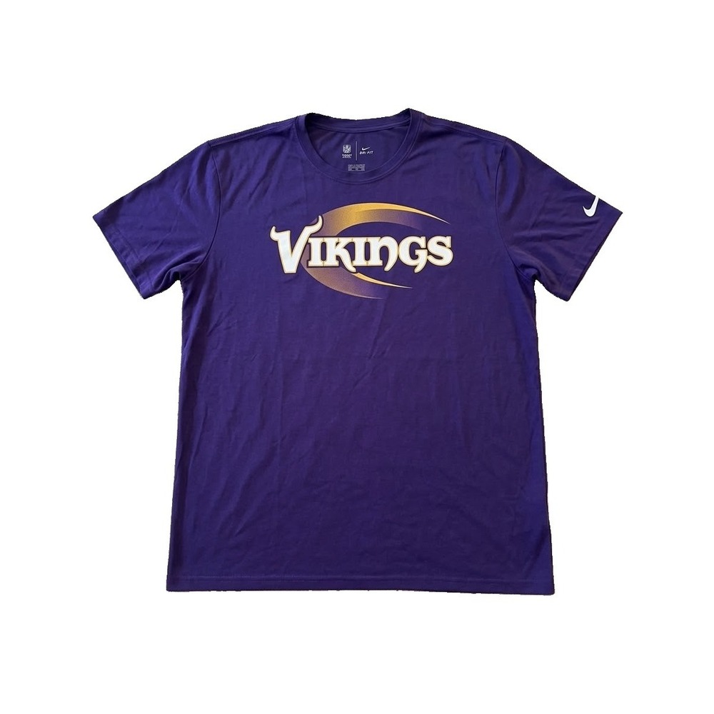Minnesota Vikings Shirt Mens 2XL Purple NFL Football Nike Graphic Crewneck Tee